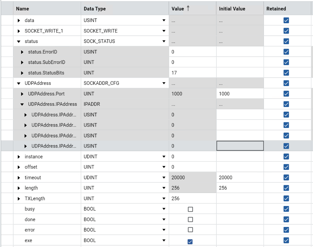 Results - UDP without open