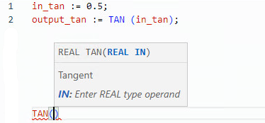 TAN structured text example