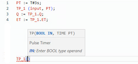 TP structured text example
