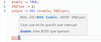 UIC structured text example