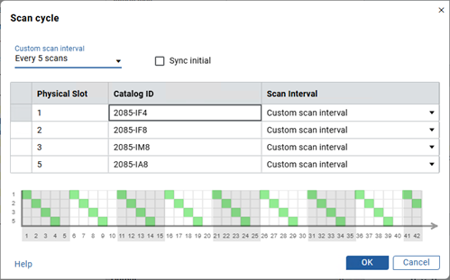 Scan interval for expansion modules