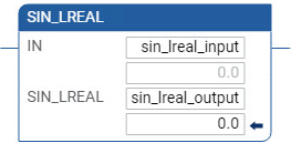 SIN_LREAL ladder diagram example