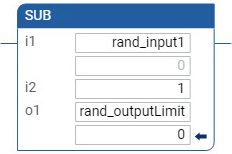 SUB ladder diagram program example