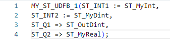 UDFB instance - ST