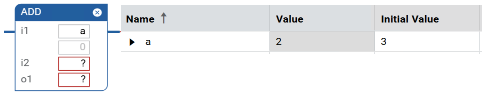 LD value display - Program - Initial value - Not editable