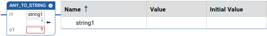 LD value display - Program - No initial value - String