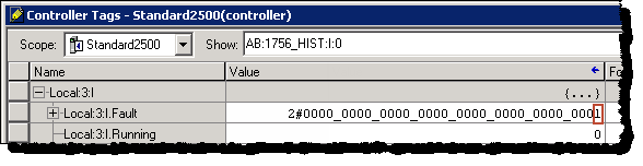 Use the input and output tags to read the Historian ME status