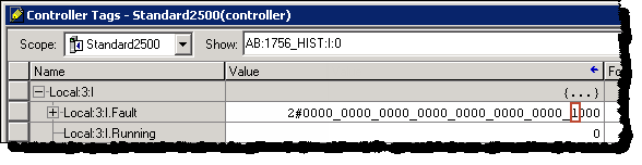 Use the input and output tags to read the Historian ME status