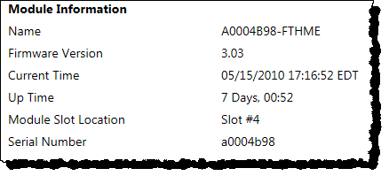 Module information