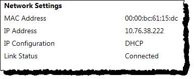Network Settings