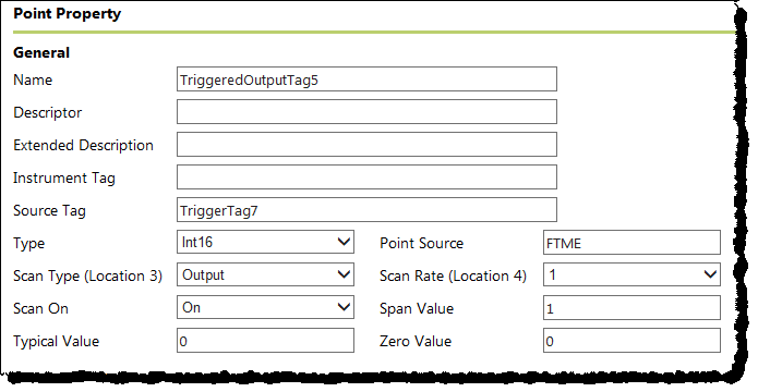 Configuration example: Output points