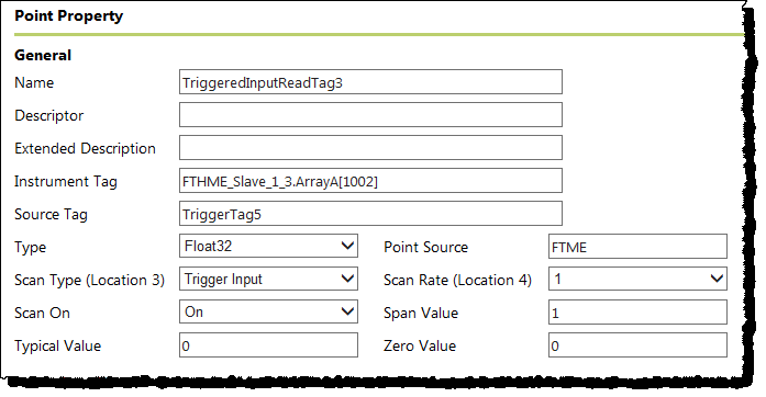 Configuration example: Trigger Input points