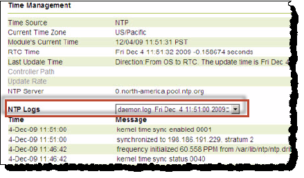 Verify time synchronization