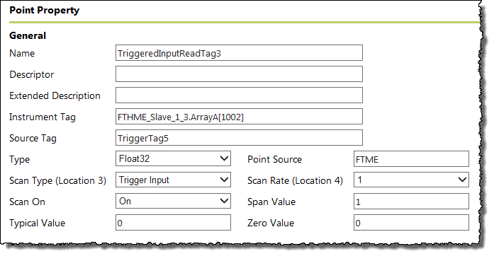 Configuration example: Trigger Input points