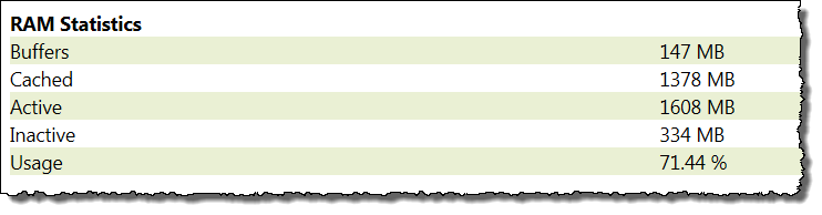 RAM Statistics
