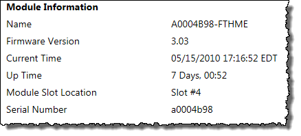 Module information (2)
