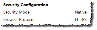 Security configuration