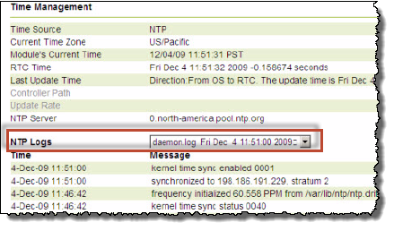 Verify time synchronization