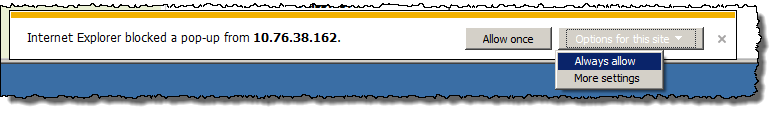 Disable Pop-up Blocker