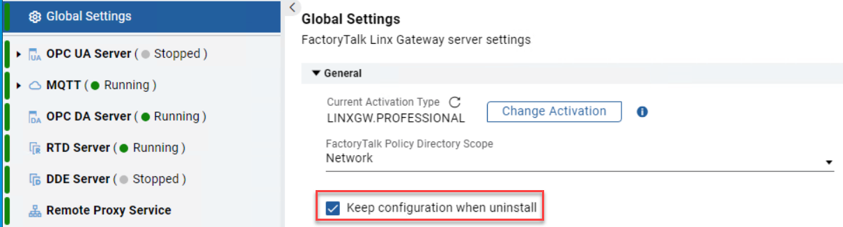Keep configuration when uninstall