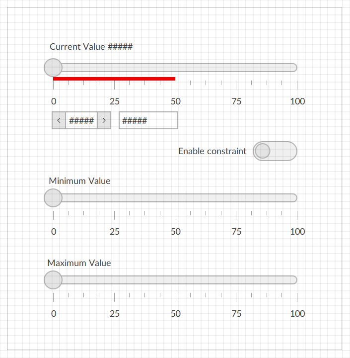 Develop a constrained linear gauge