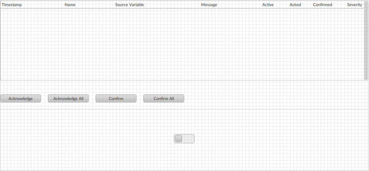 Configure a switch to simulate alarms