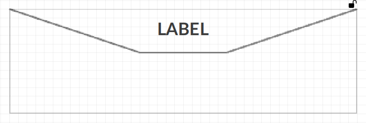 Polyline used to create a custom graphic design.