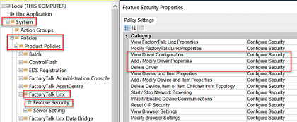 Feature Security Properties