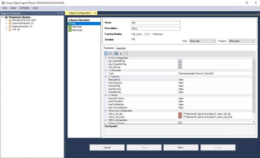 Library Object Import Wizard