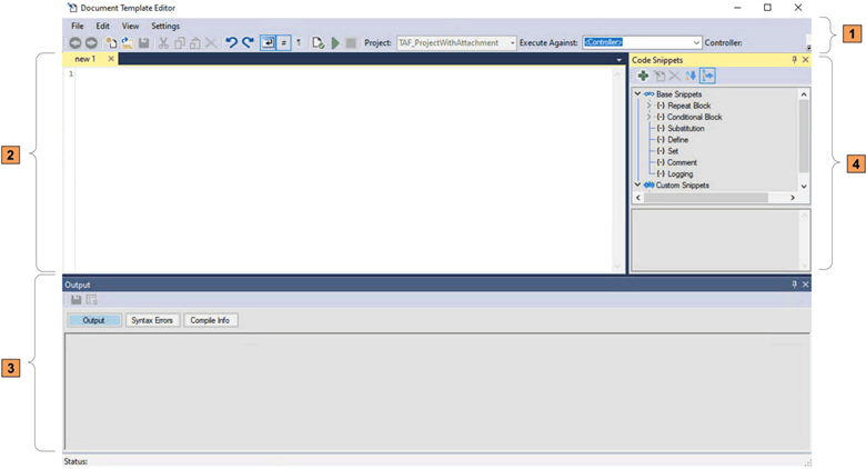 Document template editor