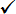 Check mark symbol