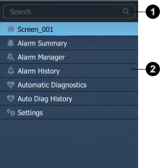Side menu for station