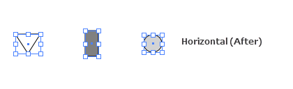 View Designer Distributing Horizontal after