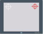A picture showing a second touch target on a screen.