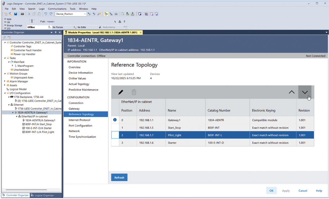 Refresh the Reference Topology