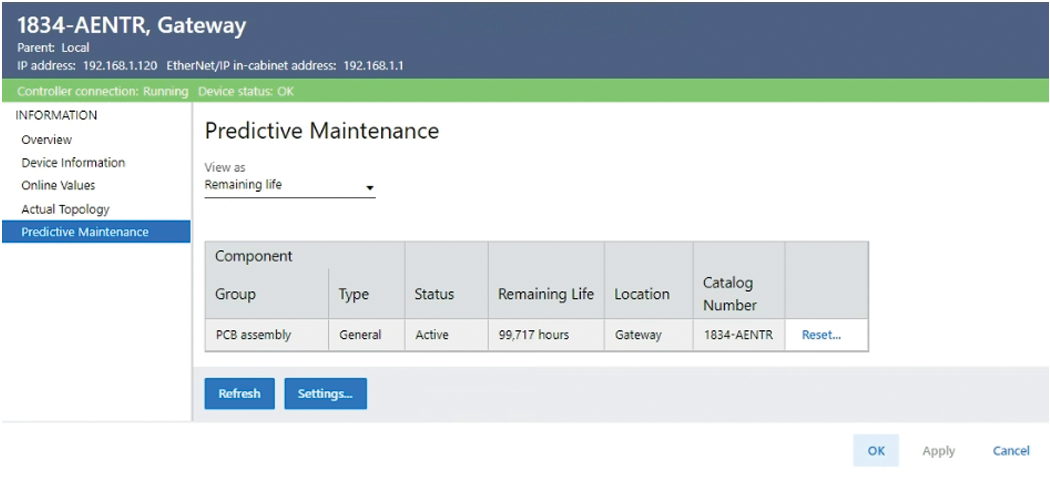 Gateway Predictive Maintenance