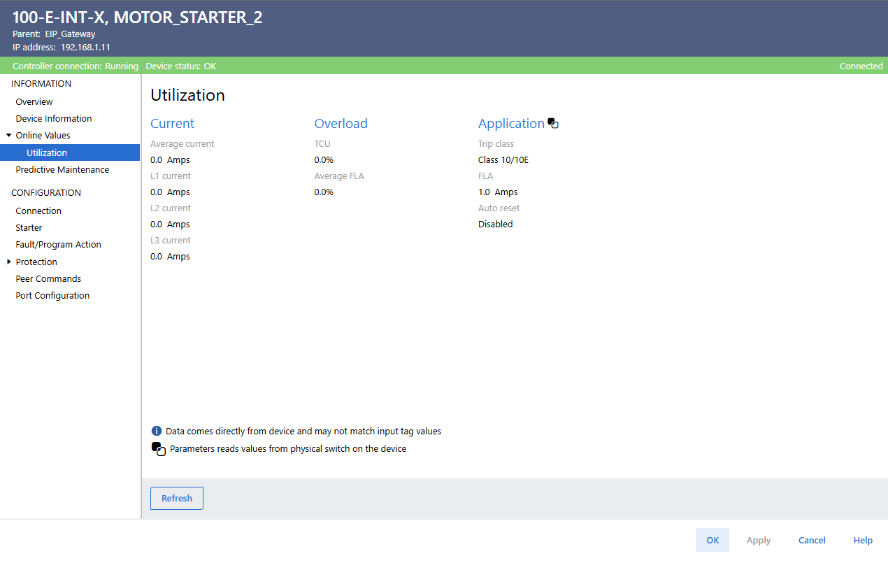 Utilization (100-E-INT-X shown)