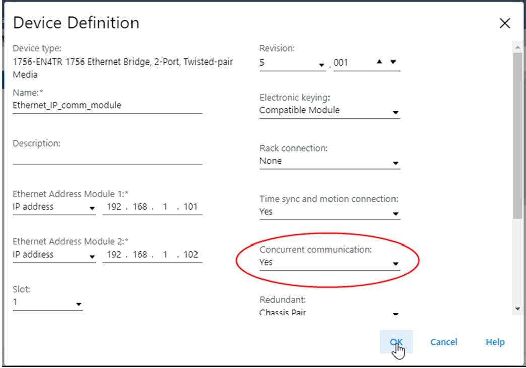 Concurrent Communication Setting