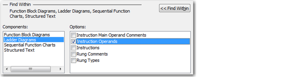 Find Within routines feature