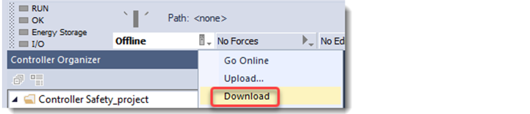 Download menu option