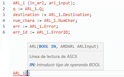 Ejemplo de texto estructurado ARL