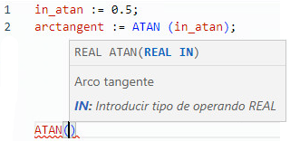 Ejemplo de texto estructurado ATAN