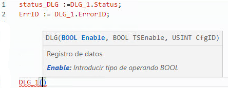Ejemplo de texto estructurado DLG