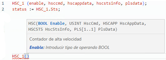Ejemplo de texto estructurado HSC