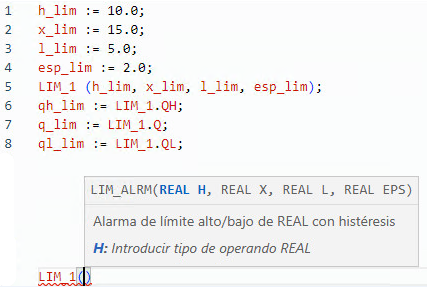 Ejemplo de texto estructurado LIM
