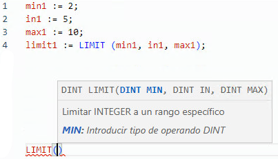 Ejemplo de texto estructurado LIMIT