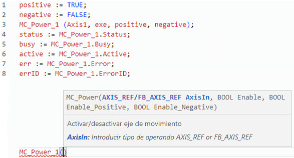 Ejemplo de texto estructurado MC_Power
