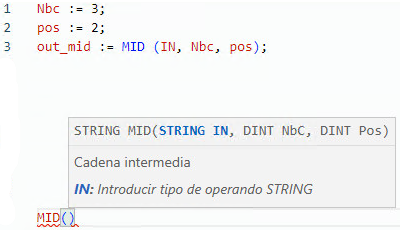 Ejemplo de texto estructurado MID