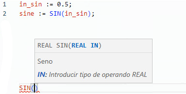 Ejemplo de texto estructurado SIN