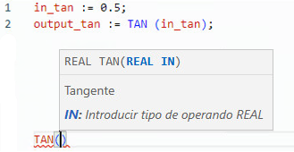 Ejemplo de texto estructurado TAN